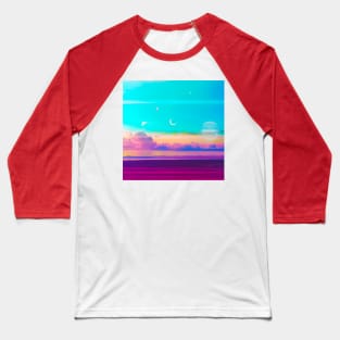 AM LoFi chromatic clouds Baseball T-Shirt